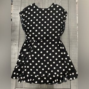 Women’s Popsugar Dress; Black&White Polka Dot; Size Medium